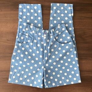 Vintage Polka Dots High Waist Mom Pants